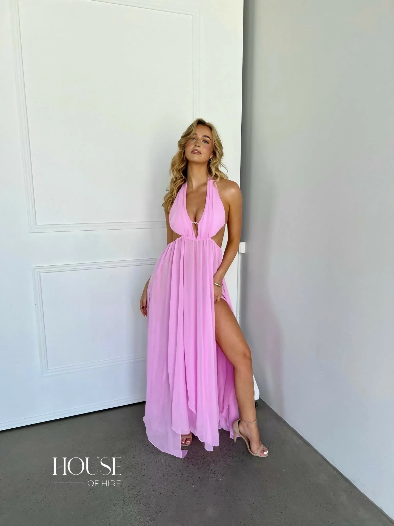 Nana Jacqueline Raya Halter Dress