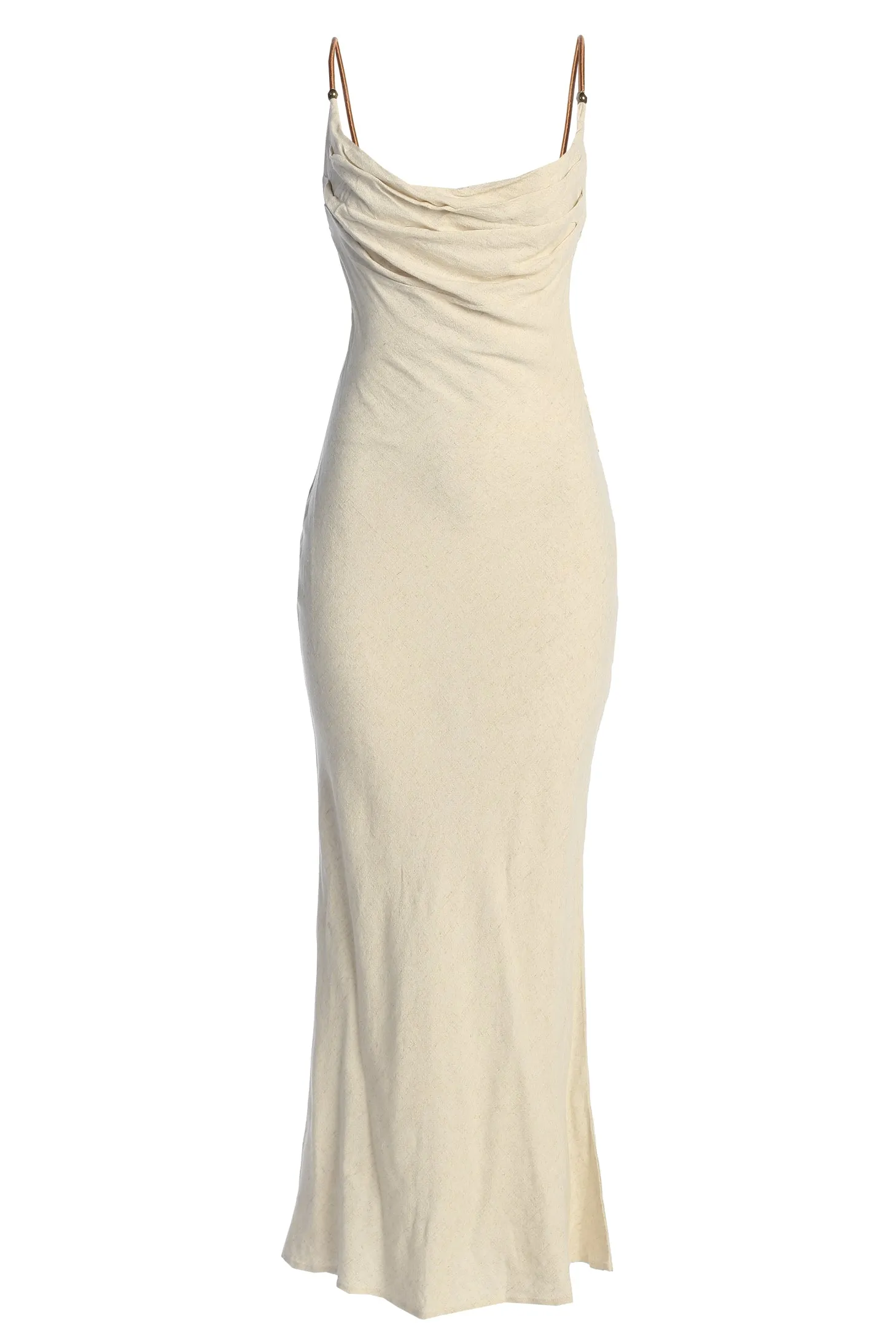 Natural Getaway Linen Maxi Dress
