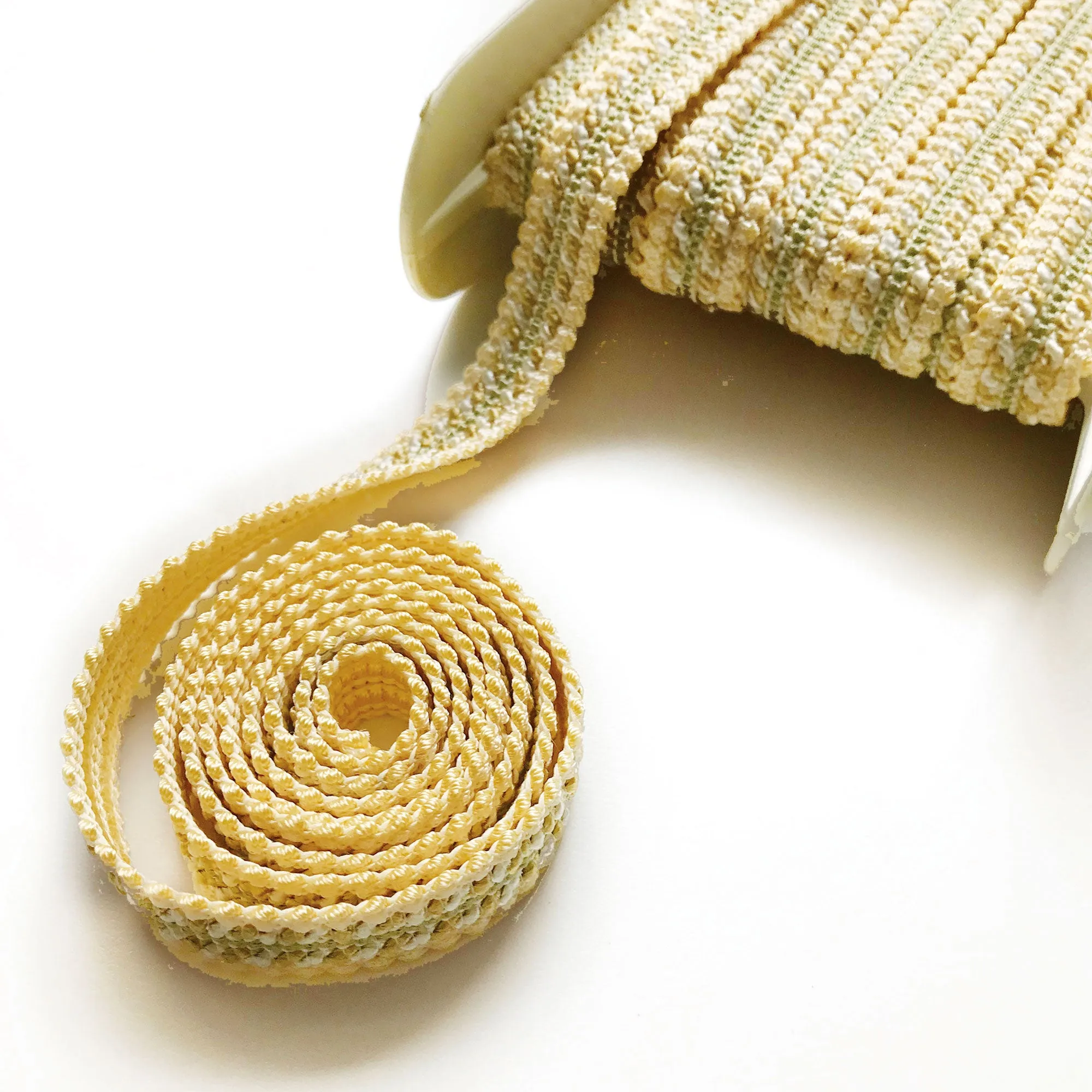 Neutral and Sage High Quality Decorative Gimp Trim by the yard