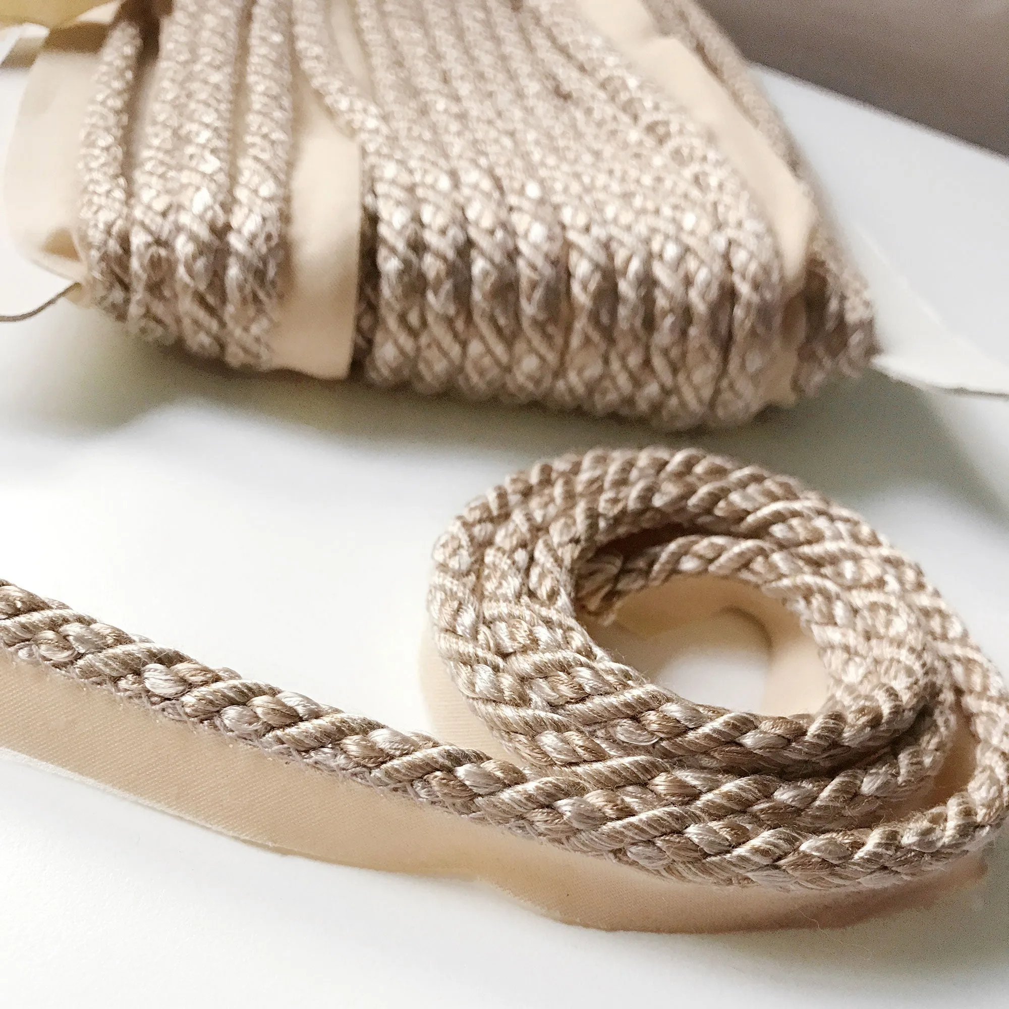 Neutral High Quality Decorative Lip Cord Trim by the yard