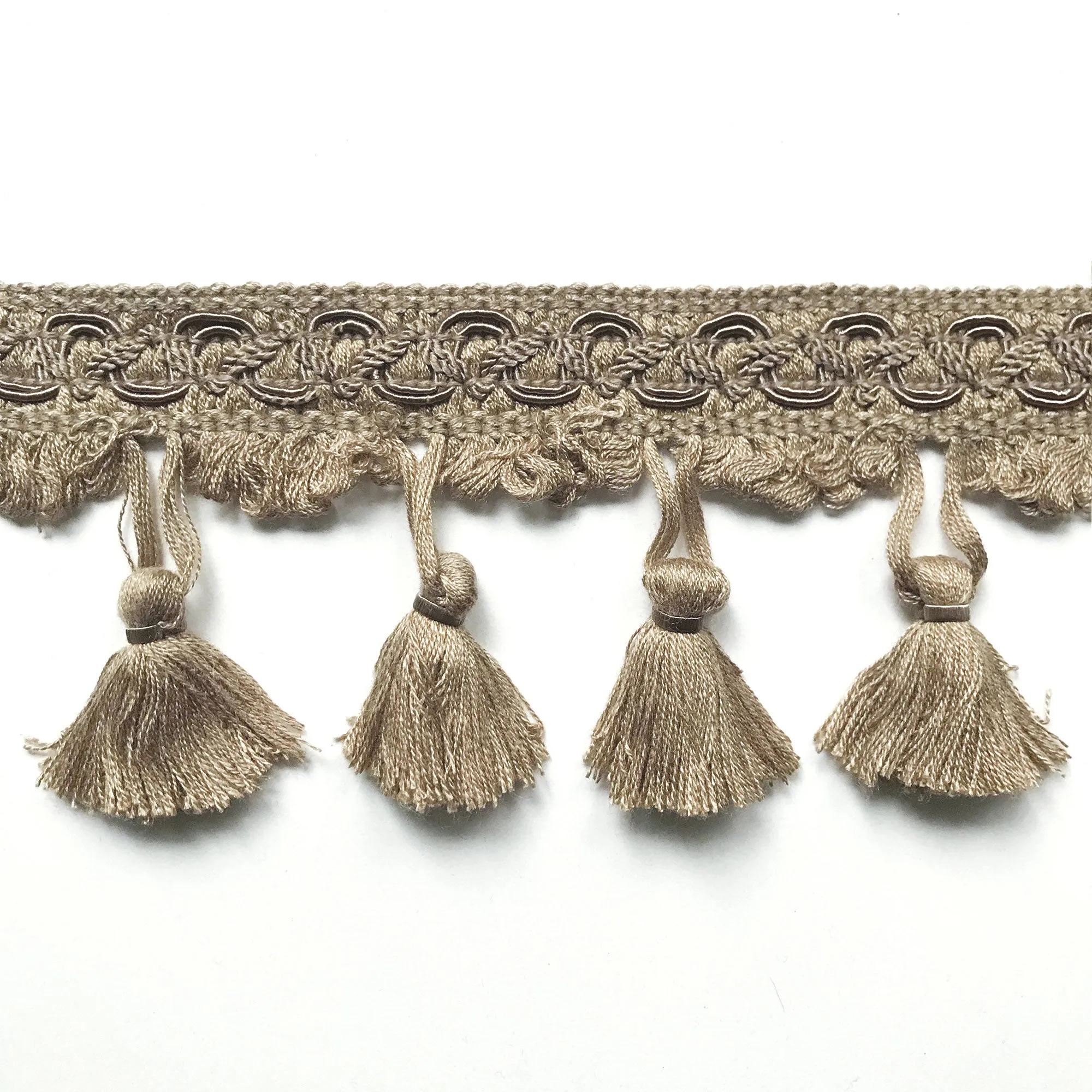 Neutral High Quality Decorative Tassel Trim by the yard