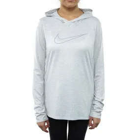 Nike Long Sleeve Hooded Neck T-shirt Womens Style : 930391-012