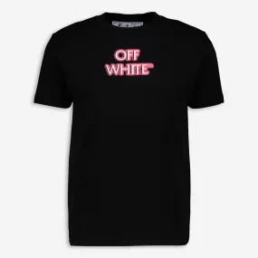 OFF WHITE  Black Branded T Shirt