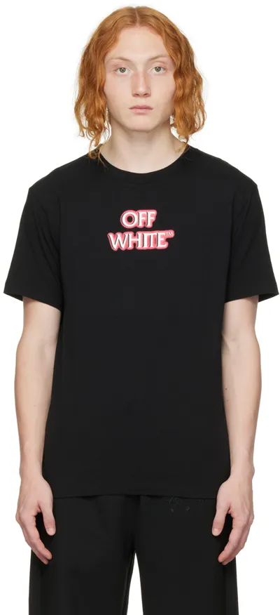 OFF WHITE  Black Branded T Shirt