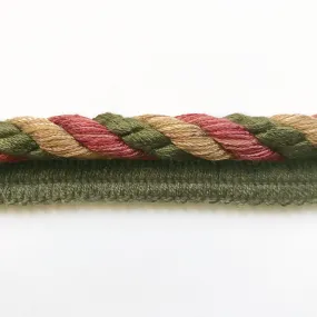 Olive Green and Yellow  High Quality Decorative Lip Cord Trim by the yard