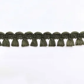 Olive Green High Quality Decorative Brush Fringe Trim by the yard