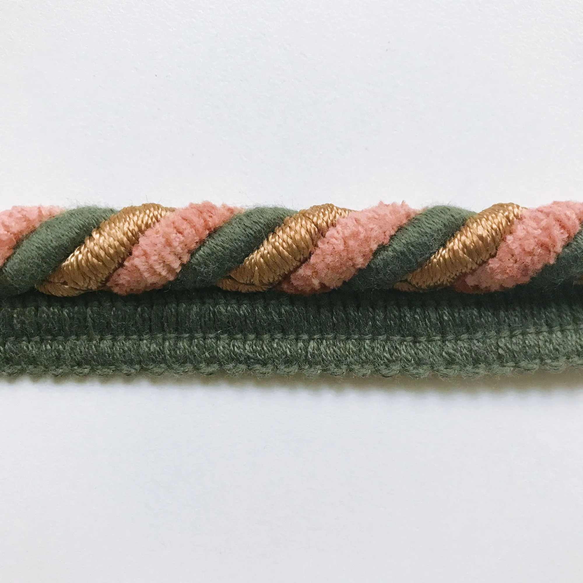 Olive Green High Quality Decorative Lip Cord Trim by the yard