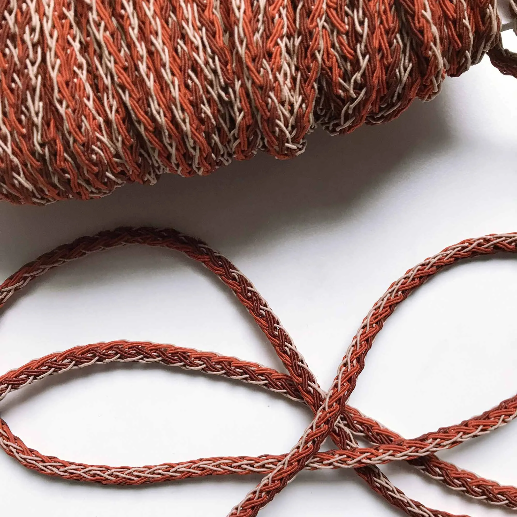 Orange and Mocha High Quality Decorative Cord Trim by the yard