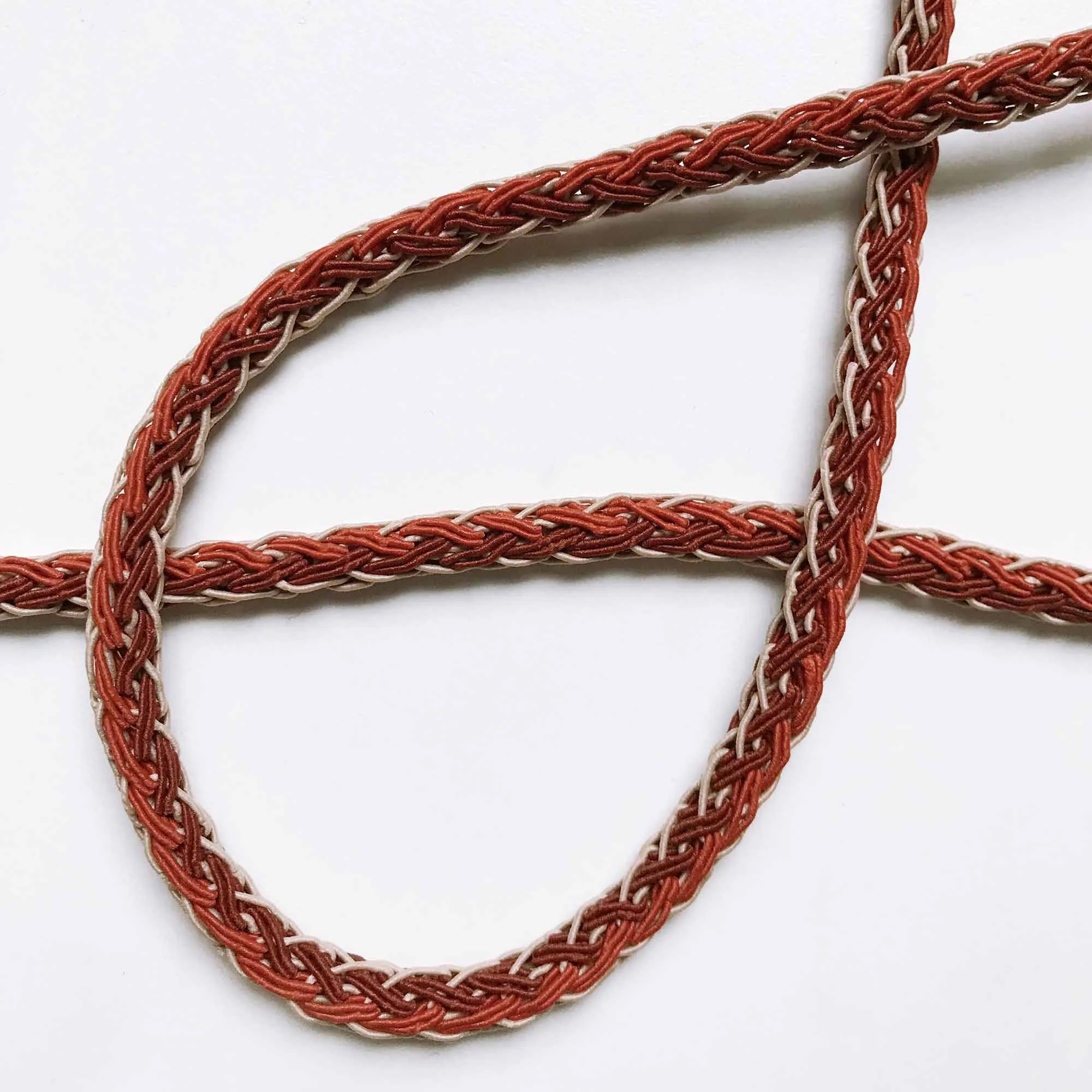 Orange and Mocha High Quality Decorative Cord Trim by the yard