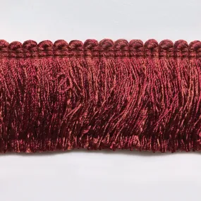 Orange and Scarlet High Quality Decorative Brush Fringe Trim by the yard