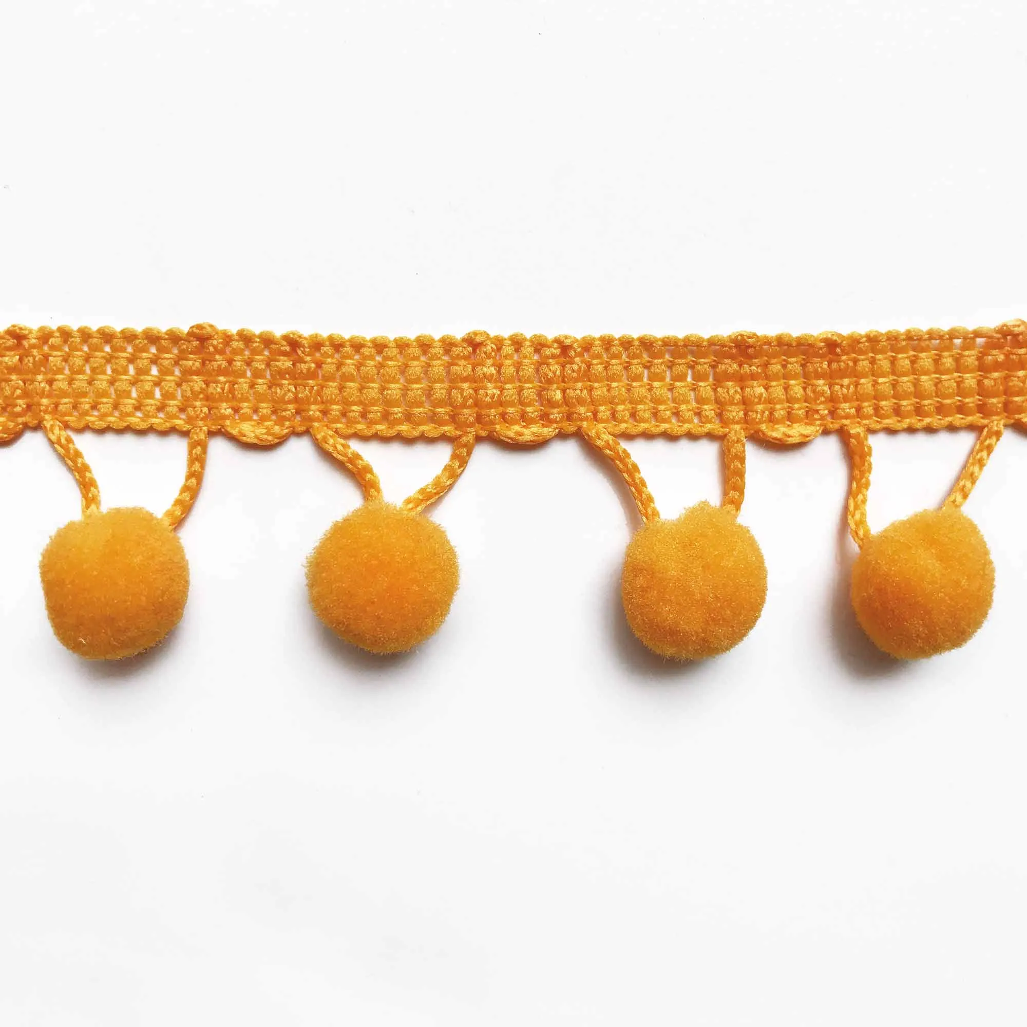 Orange High Quality Decorative Ball Trim by the yard