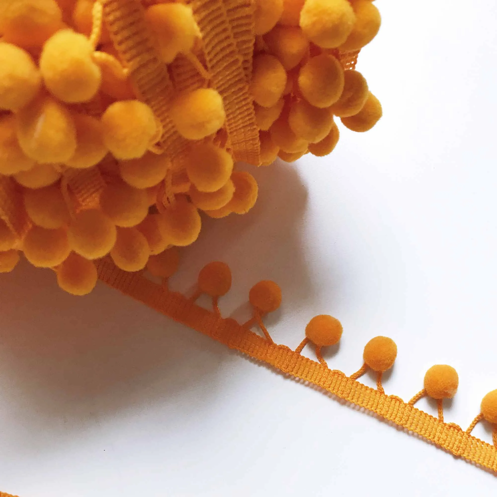 Orange High Quality Decorative Ball Trim by the yard