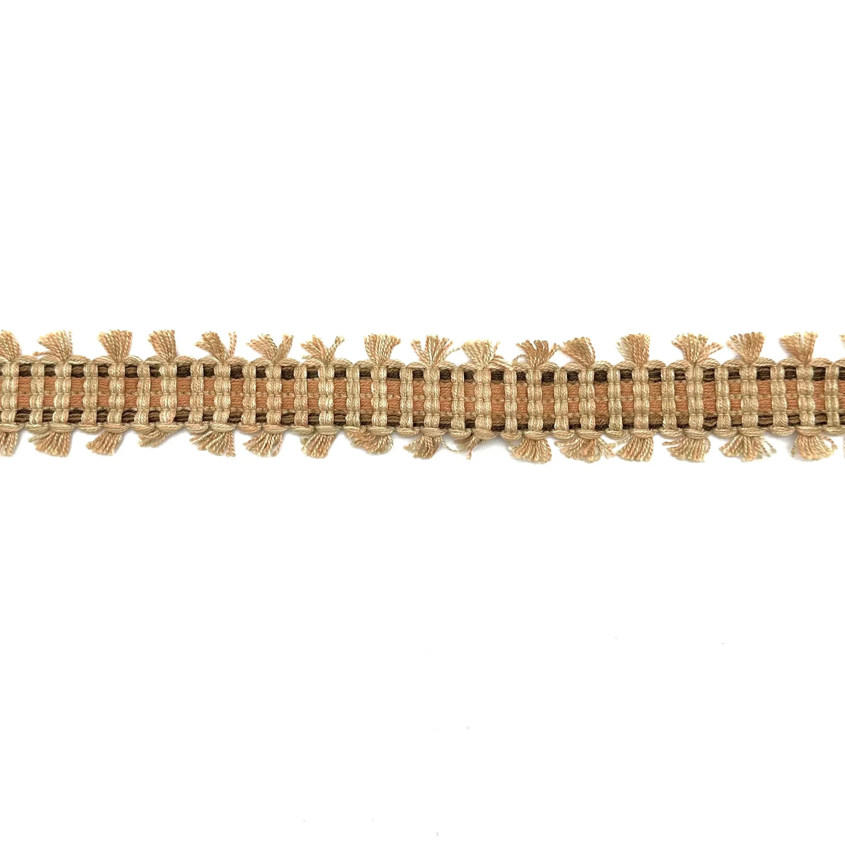 Orange/Beige High Quality Decorative Gimp Trim by the yard