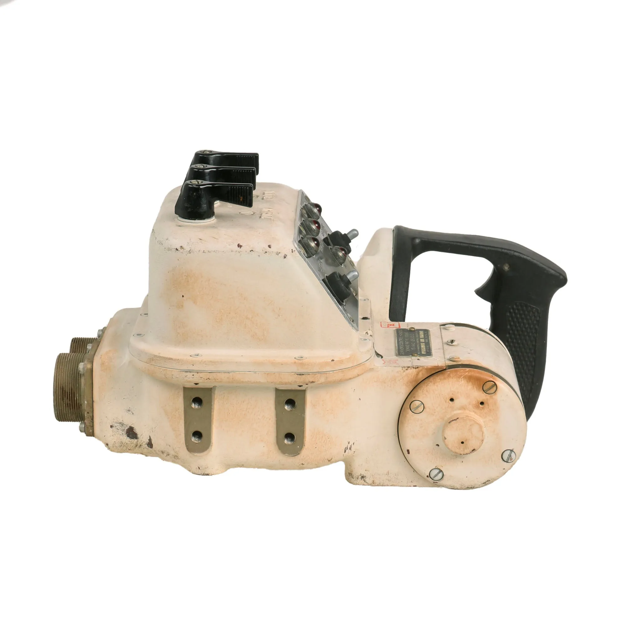 Original U.S. Korean War Era M47 Patton Medium Tank Gunner’s Control Hande With Main Gun Firing Circuit Selector - Formerly Part Of A.A.F. Tank Museum