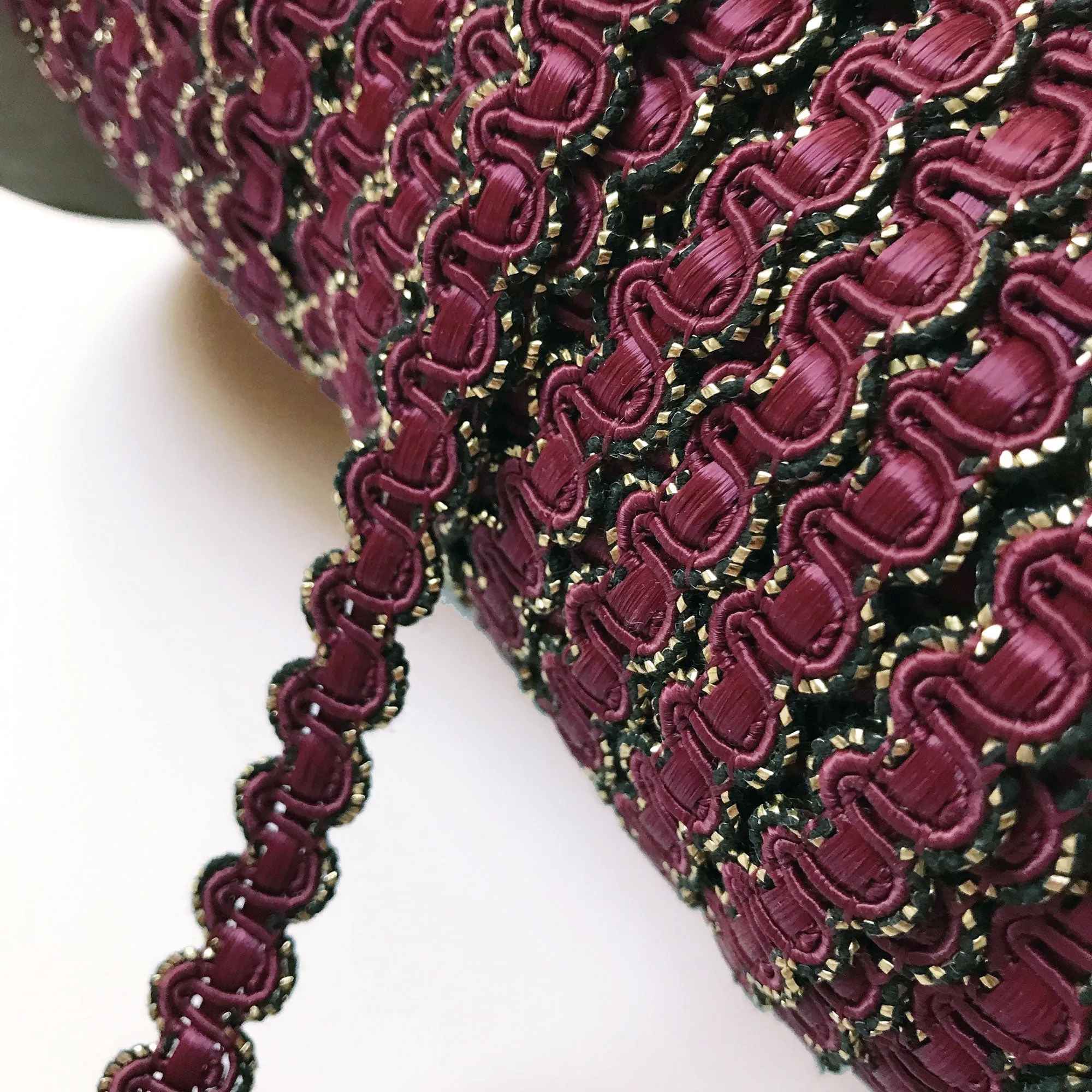 Plum High Quality Decorative Gimp Trim by the yard