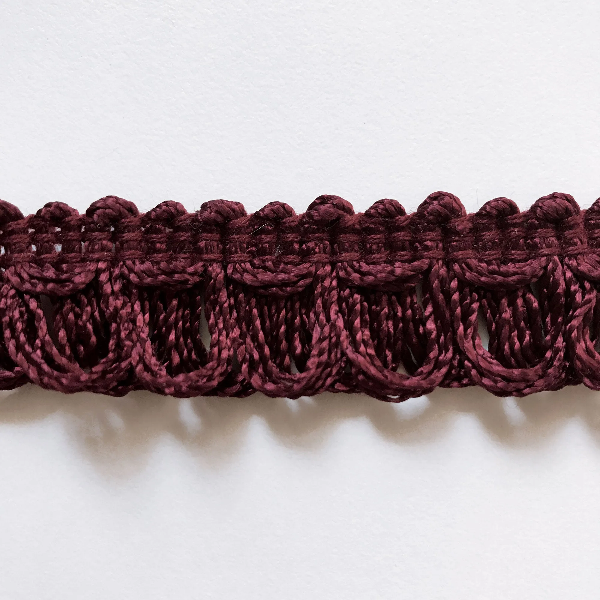 Plum High Quality Decorative Loop Trim by the yard