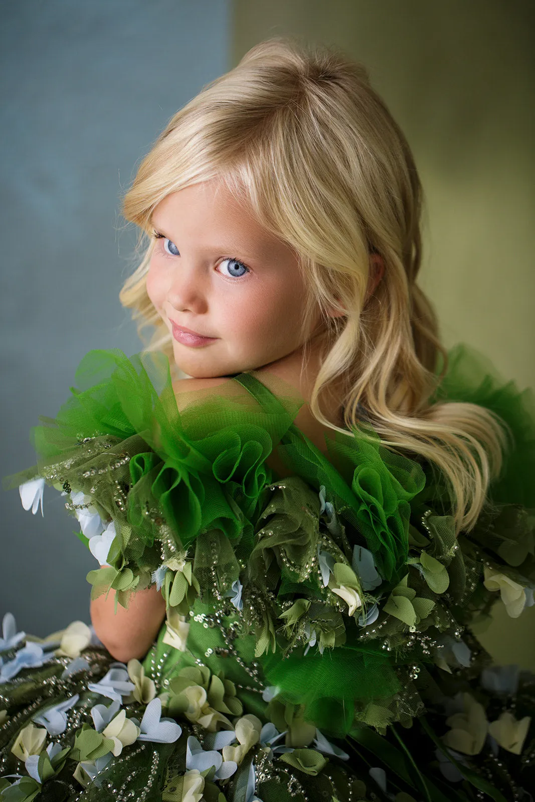 "Fern"  Petal Length Dress ( 5 Year - Petite 6 Year)