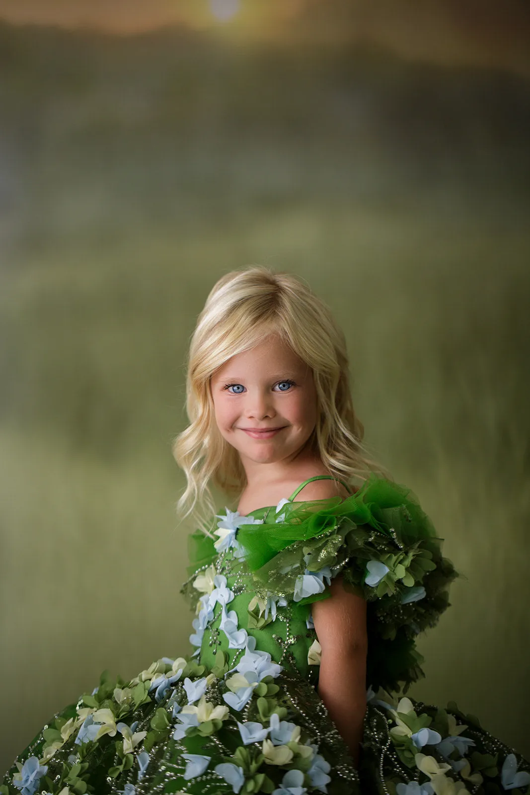 "Fern"  Petal Length Dress ( 5 Year - Petite 6 Year)
