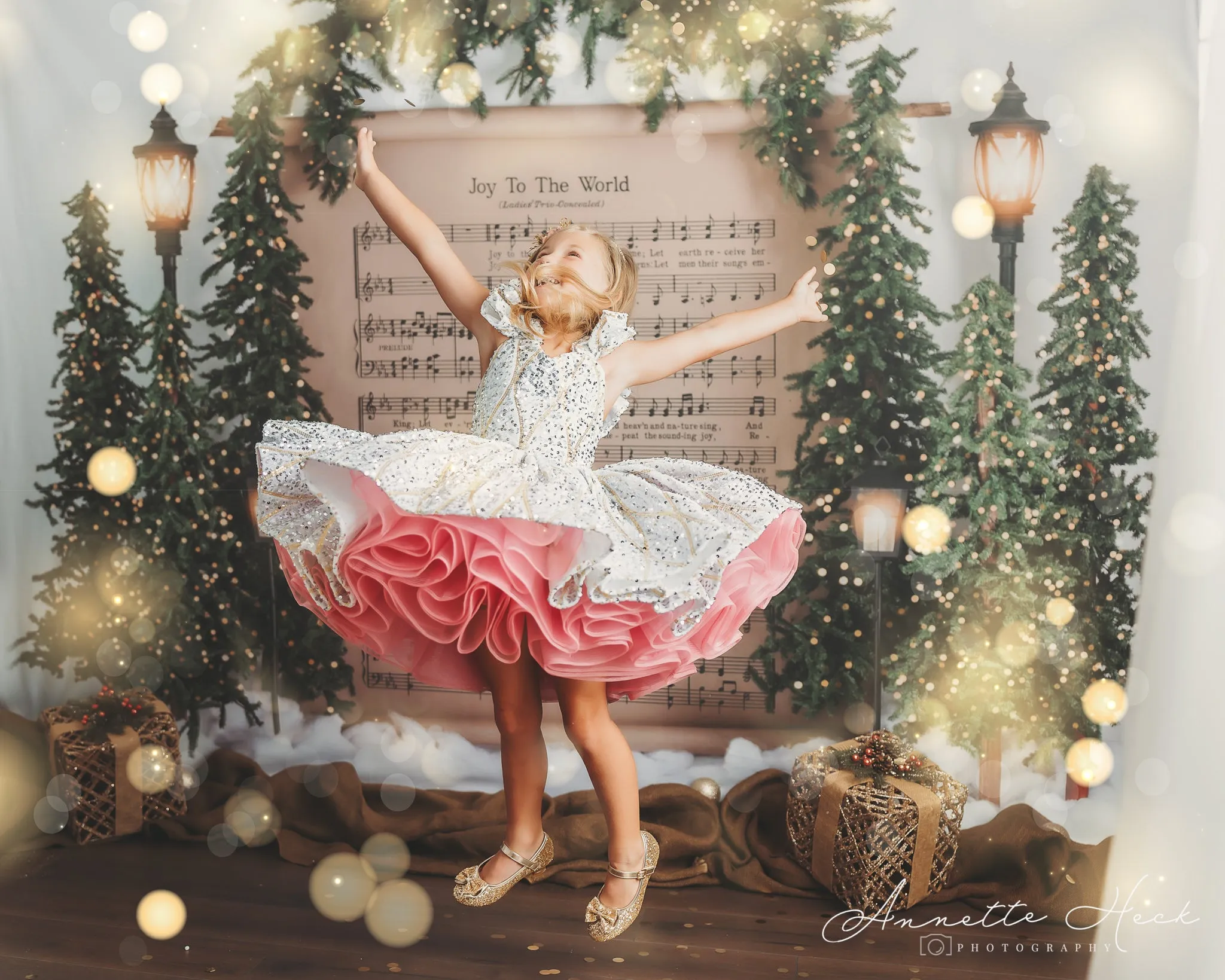 "Sweetheart Dance" - White Petal Length Dress  ( 6 Year - Petite 7 Year)