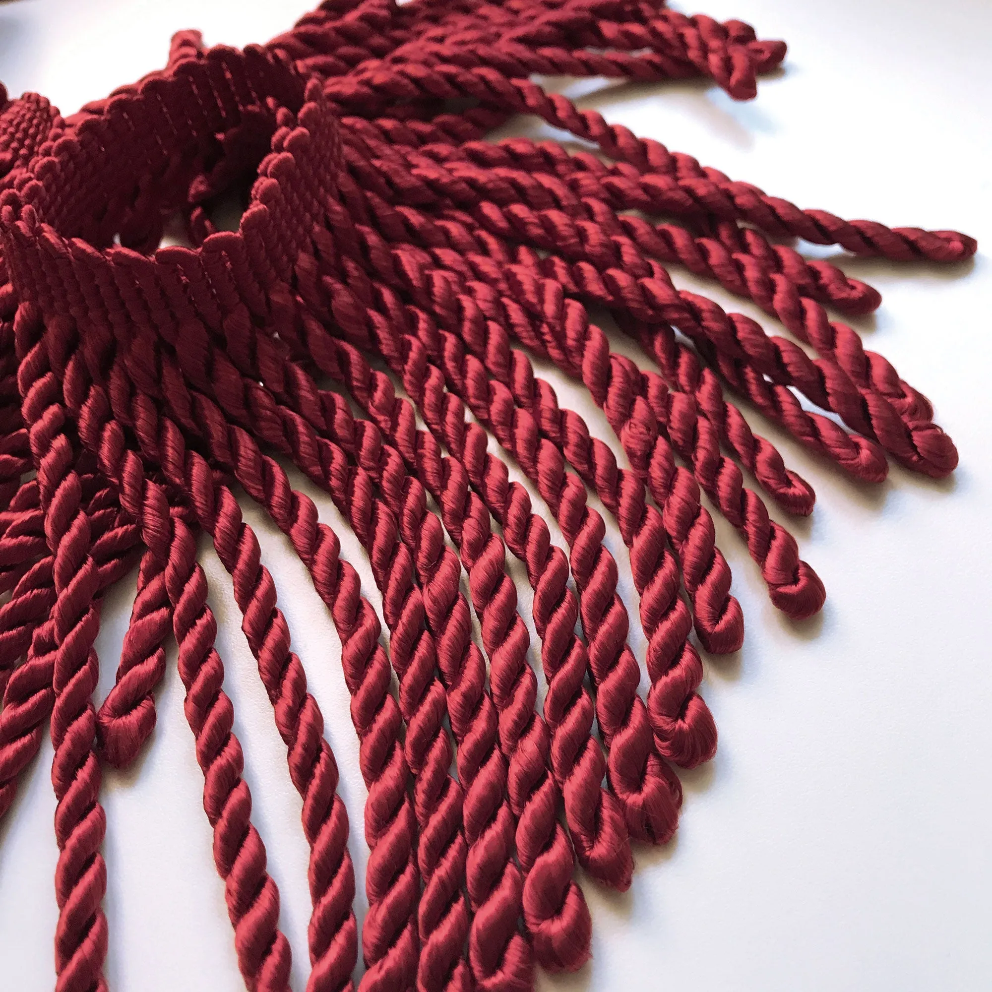 Red High Quality Decorative Bullion Fringe Trim by the yard