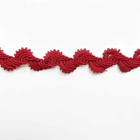 Red High Quality Decorative Loop Trim by the yard