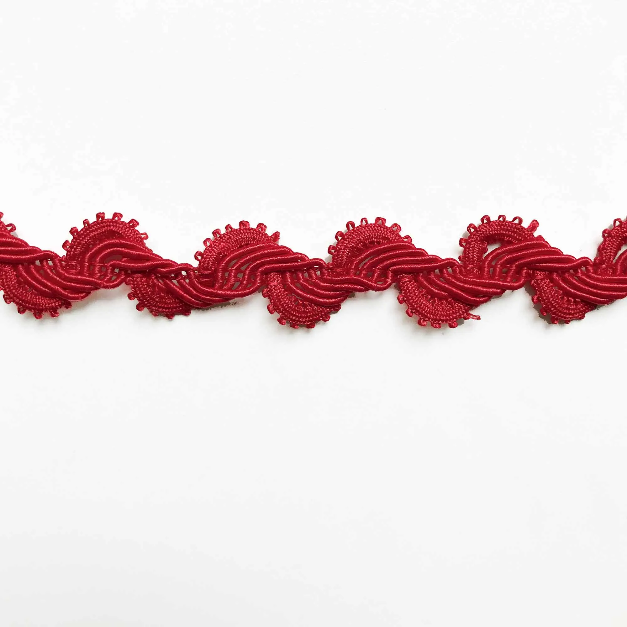 Red High Quality Decorative Loop Trim by the yard
