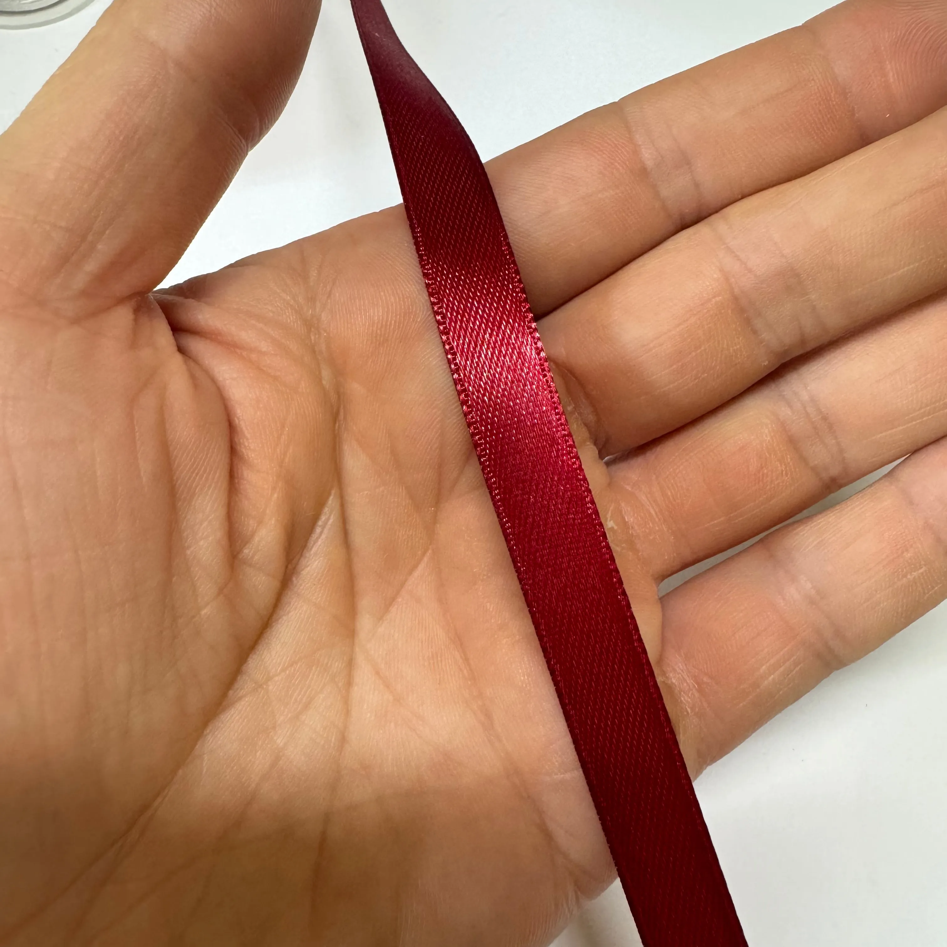 Ribbon Satin Deluxe Double Faced Ribbon Spool (10mmx36yards) - Dark Red