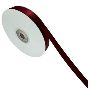 Ribbon Satin Deluxe Double Faced Ribbon Spool (10mmx36yards) - Dark Red