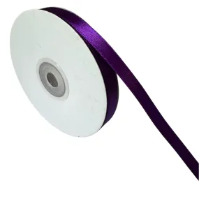 Ribbon Satin Deluxe Double Faced Ribbon Spool (10mmx36yards) - Purple