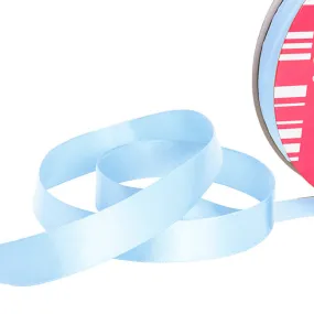 Ribbon Satin Jumbo Bulk Single Faced Spool (25mmx100m) - Baby Blue
