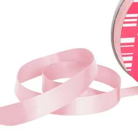 Ribbon Satin Jumbo Bulk Single Faced Spool (25mmx100m) - Baby Pink