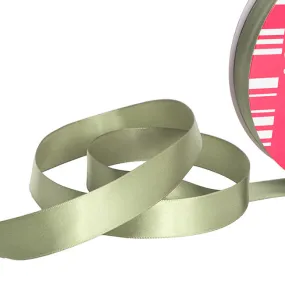 Ribbon Satin Jumbo Bulk Single Faced Spool (25mmx100m) - Sage