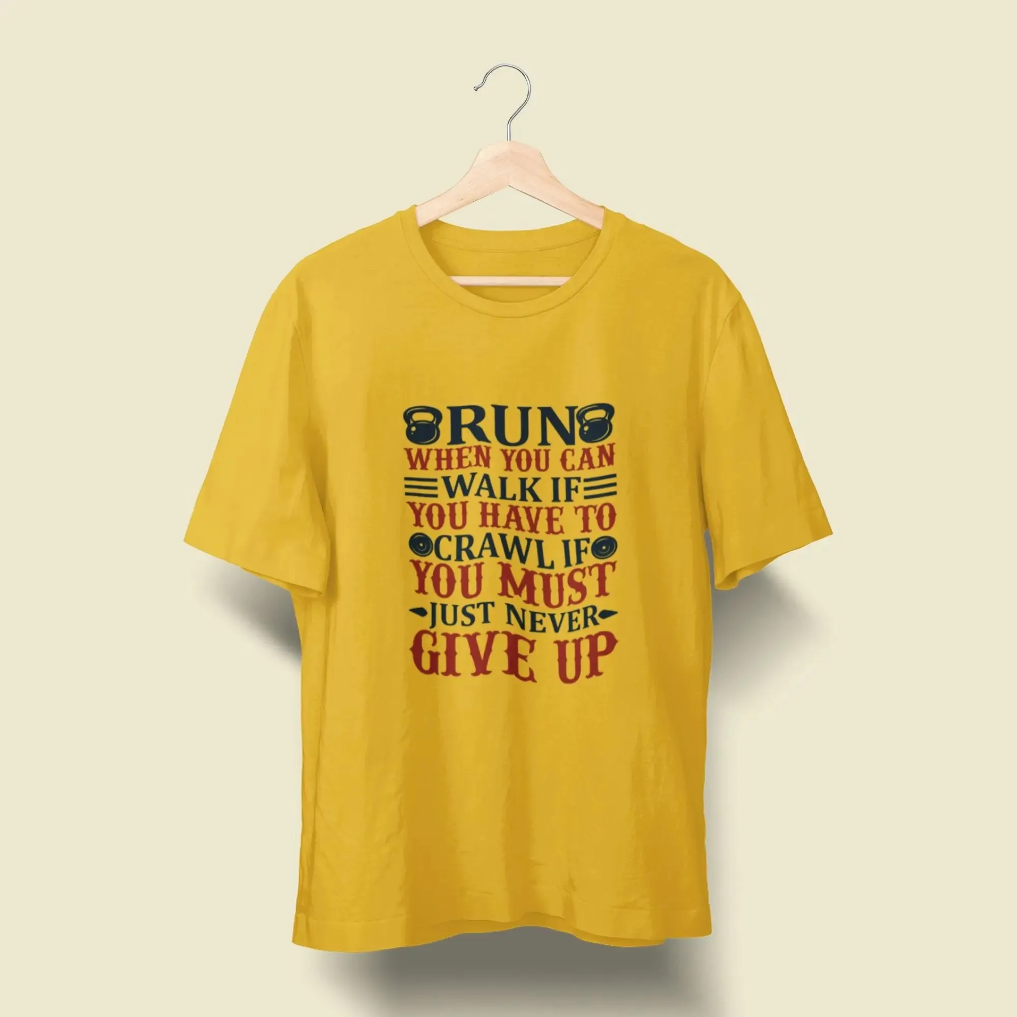 Run When You Can Walk if Round Neck Standard T-Shirt