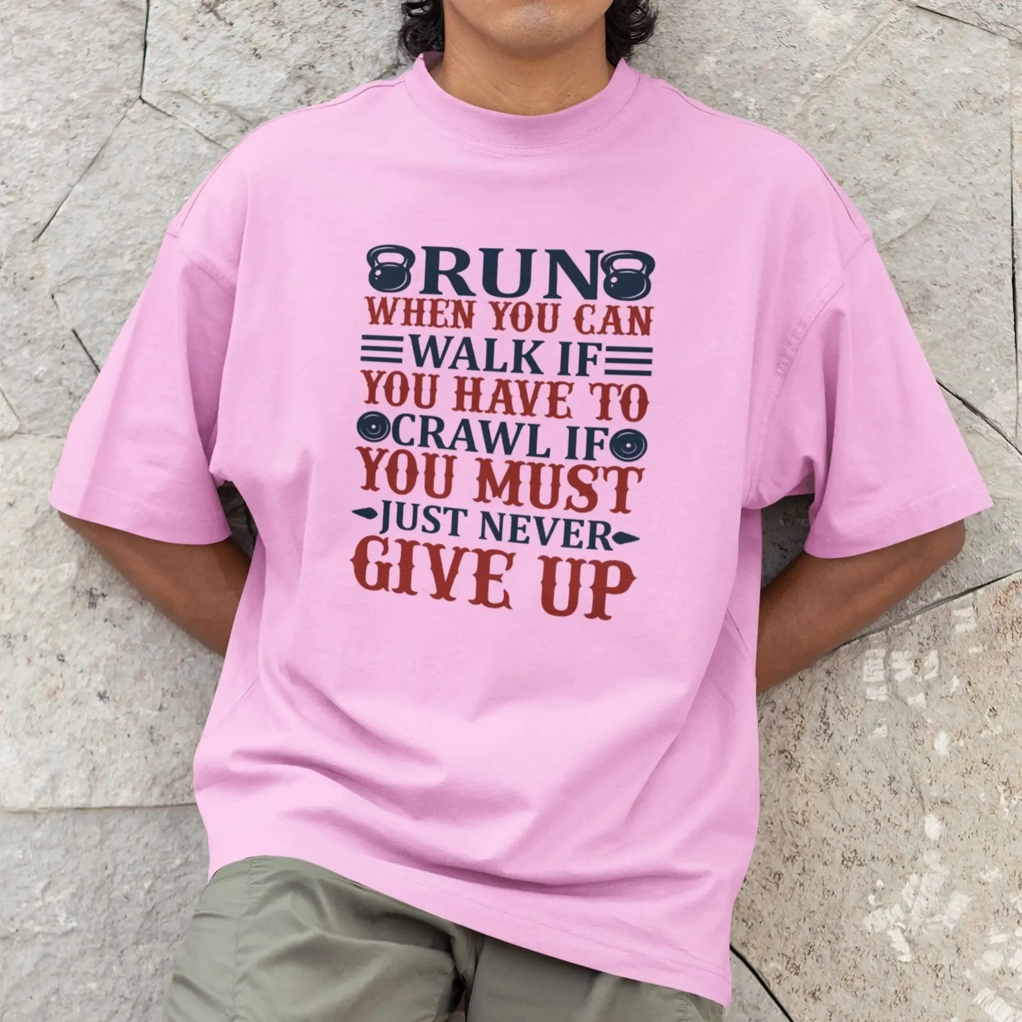 Run When You Can Walk if Round Neck Standard T-Shirt