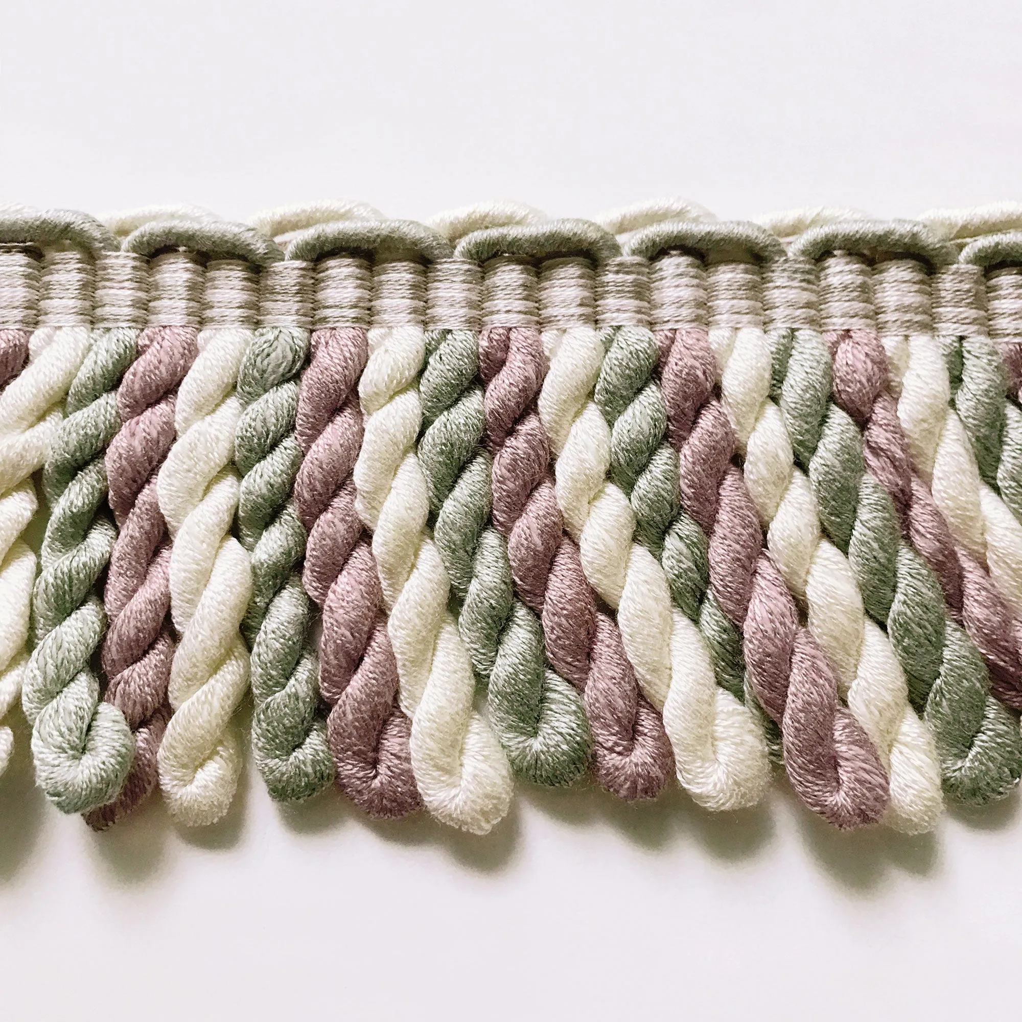Sage and Blush High Quality Decorative Border Trim by the yard