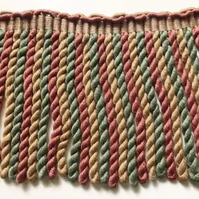 Sage and Rust High Quality Decorative Bullion Fringe Trim by the yard