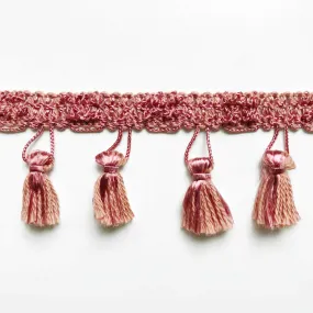 Salmon High Quality Decorative Tassel Trim by the yard