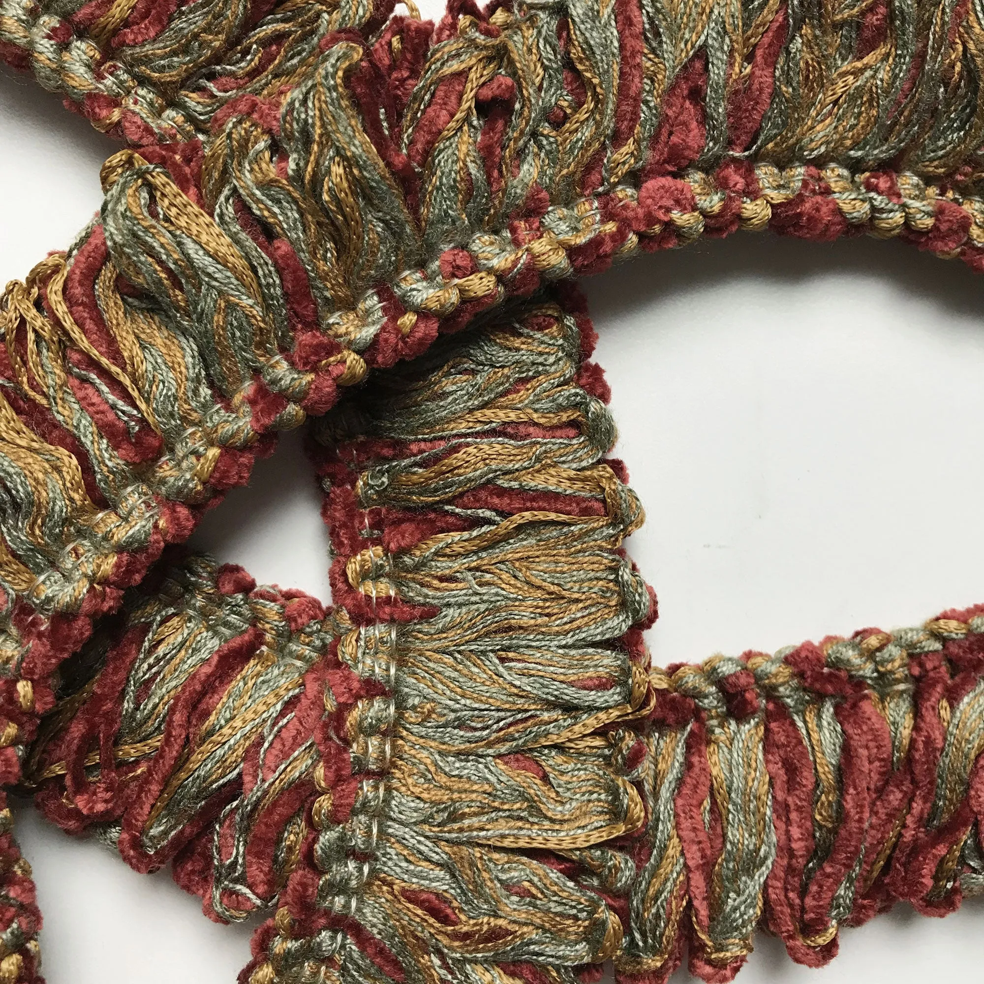 Scarlet and Sage High Quality Decorative Brush Fringe Trim by the yard