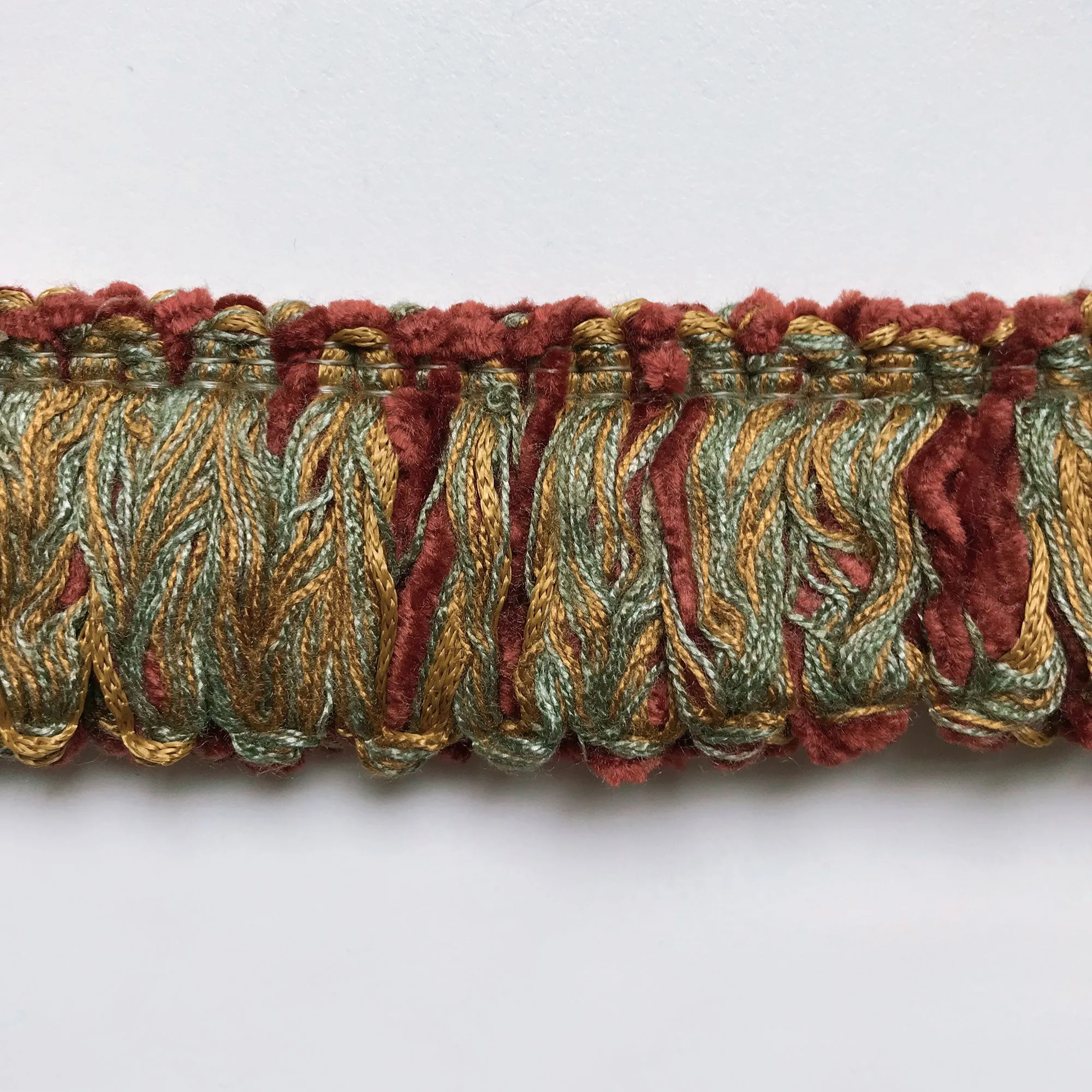 Scarlet and Sage High Quality Decorative Brush Fringe Trim by the yard