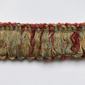 Scarlet and Sage High Quality Decorative Brush Fringe Trim by the yard