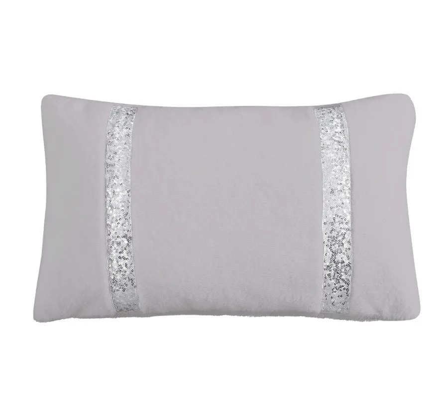 Seville 30x60cm Filled Cushion Silver