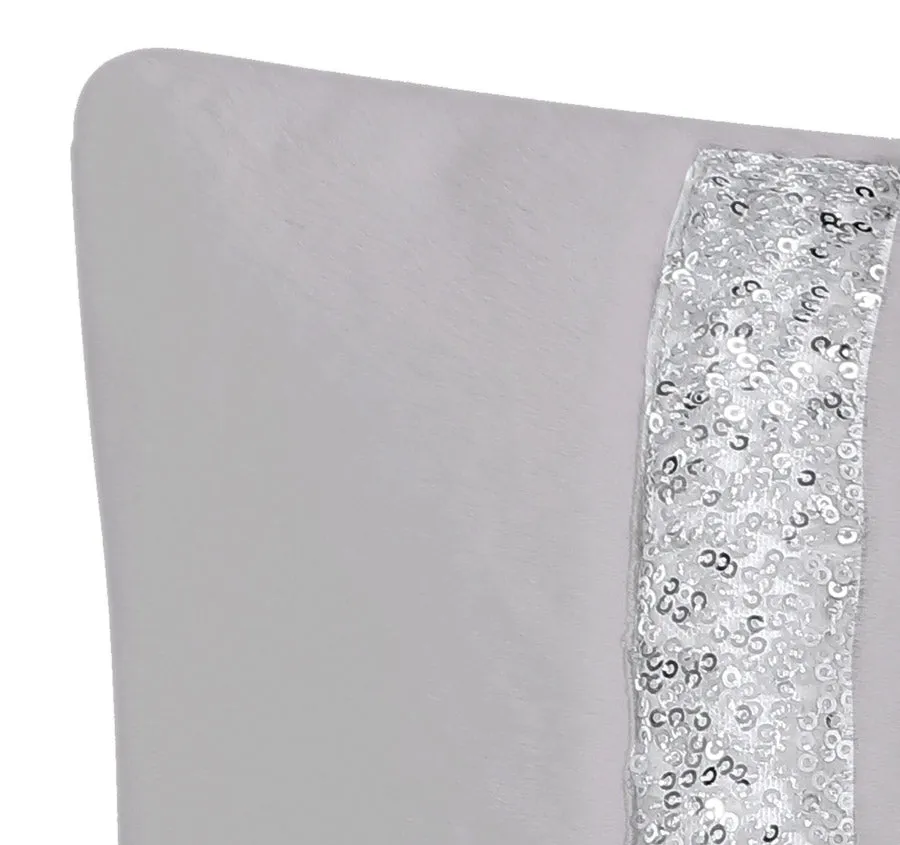 Seville 30x60cm Filled Cushion Silver