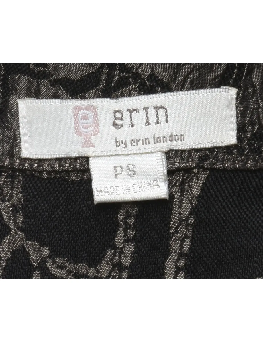 Snakeskin Print Black & Silver Jacket - S