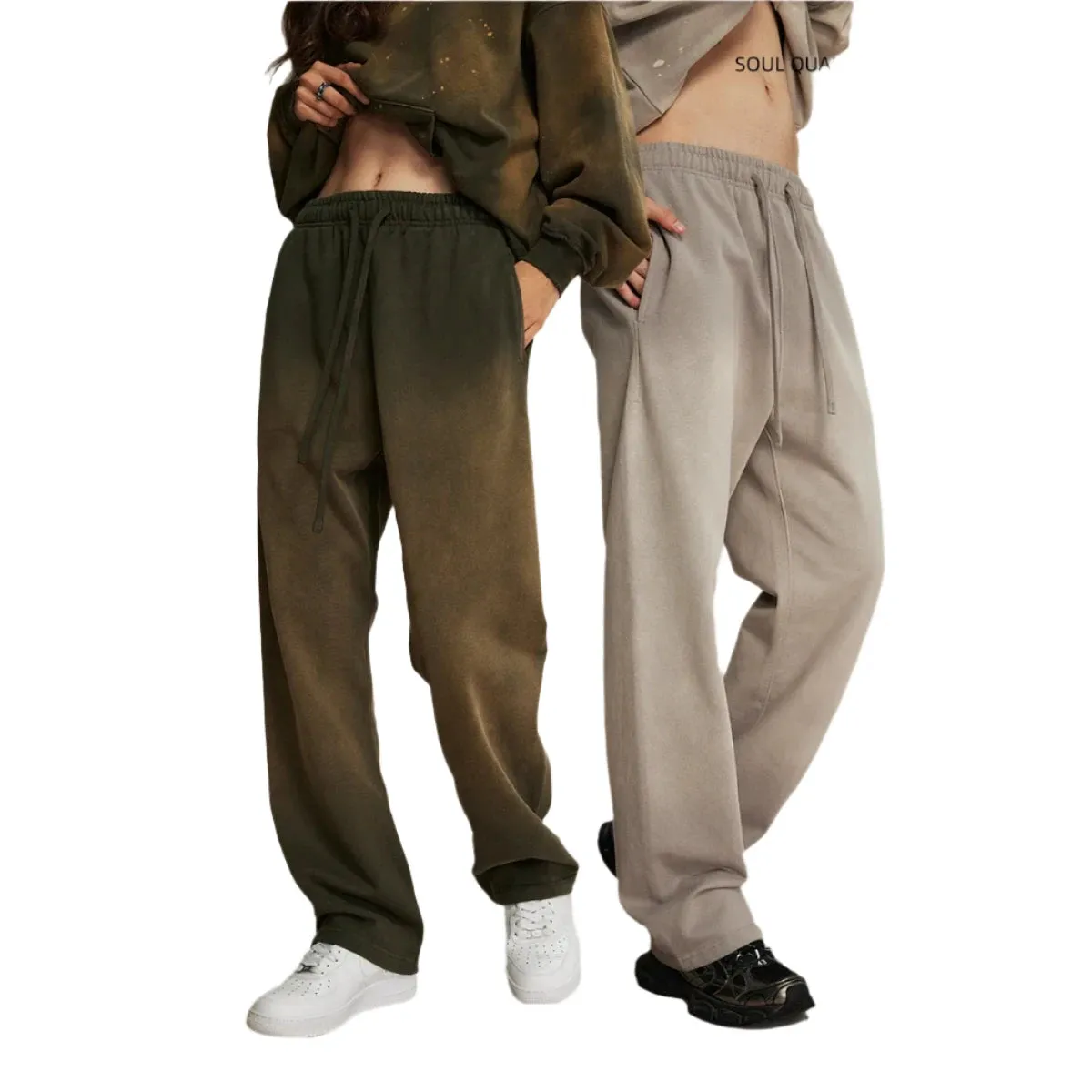 Spray-Dyed Sweatpants: Unique, Urban Style