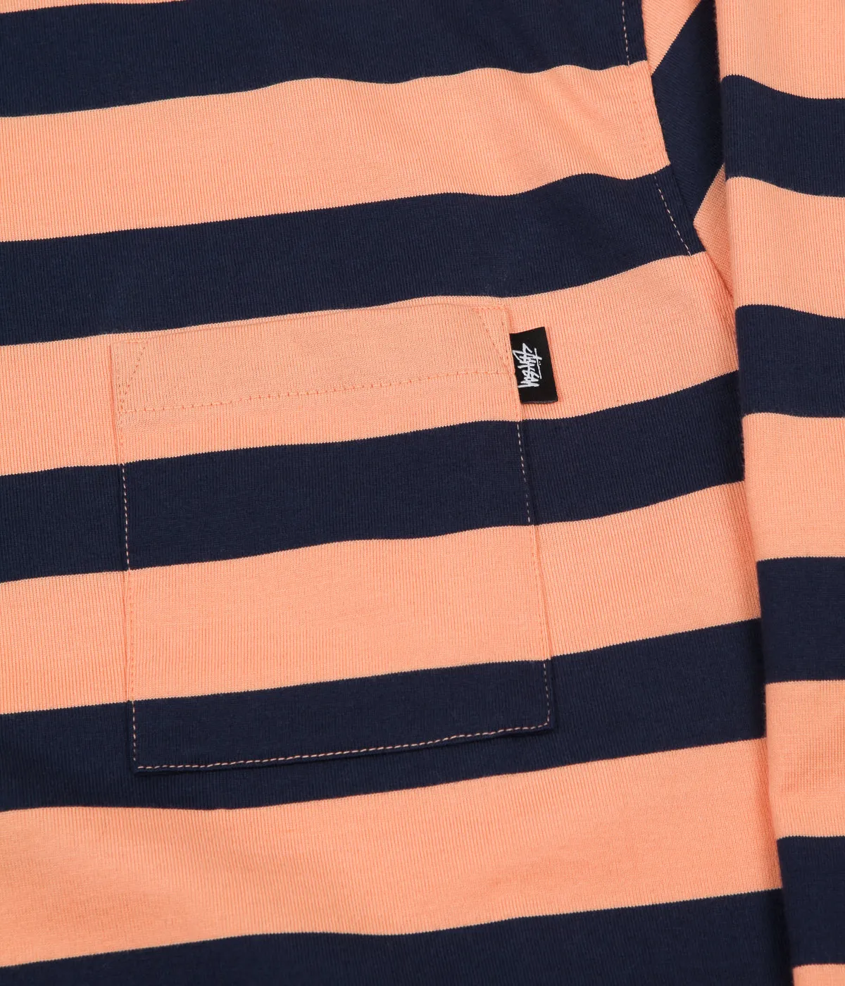 Stussy Malcolm Long Sleeve T-Shirt - Peach