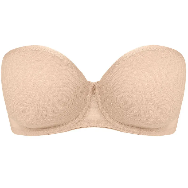 Tailored Moulded Strapless Bra Natural Beige Nude - Freya