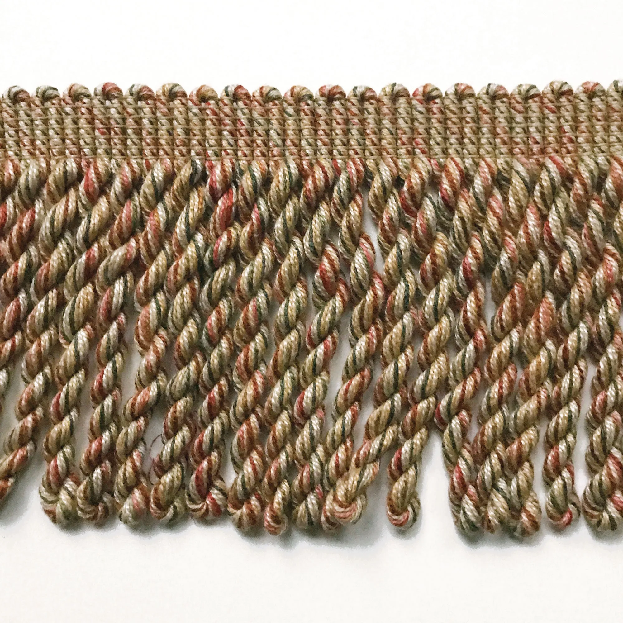 Tan and Rust High Quality Decorative Bullion Fringe Trim by the yard