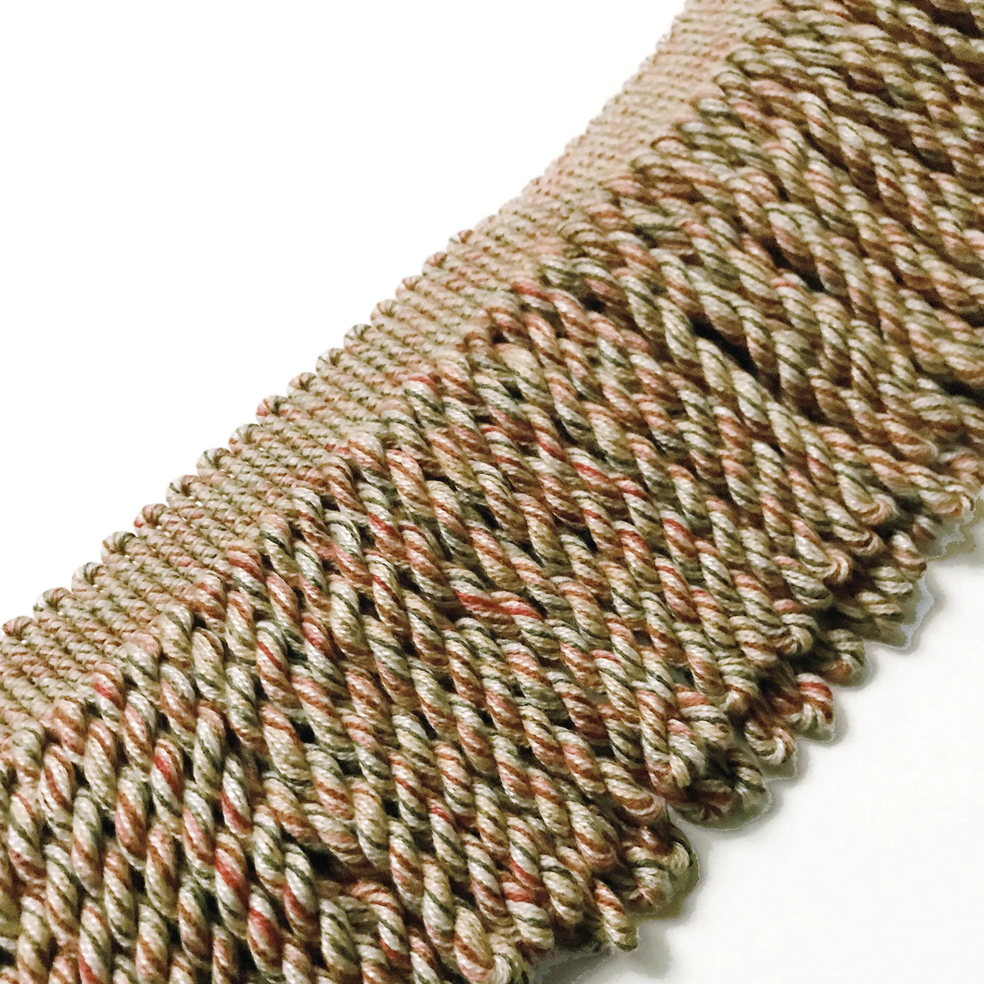 Tan and Rust High Quality Decorative Bullion Fringe Trim by the yard