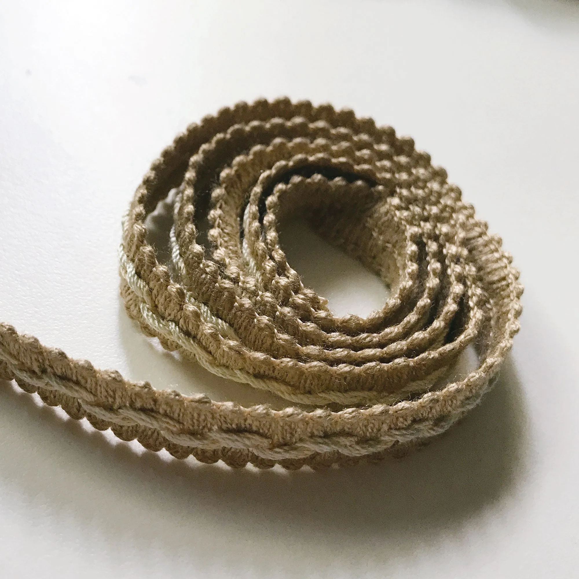 Tan High Quality Decorative Gimp Trim by the yard