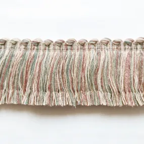 Teal and Mauve High Quality Decorative Brush Fringe Trim by the yard
